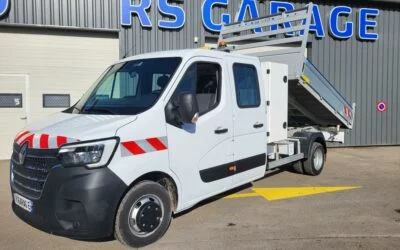 RENAULT MASTER Phase 2 CCB L4 PROPULSION 3T5 ROUES JUMELÉES 2.3 Blue DCI 130 GRAND CONFORT DOUBLE CABINE BENNE + COFFRE 06 PLACES