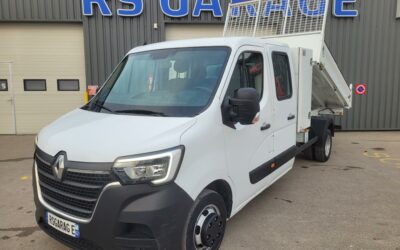 RENAULT MASTER CCB L4 PROPULSION 3T5 ROUES JUMELÉES 2.3 Blue DCI 130 GRAND CONFORT DOUBLE CABINE BENNE ALUMINIUM + GRAND COFFRE ALUMINIUM 06 PLACES