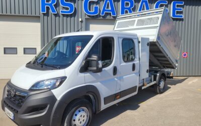 OPEL MOVANO CCB L3 MAXI 3T5 TRACTION ROUES SIMPLES 2.2 Blue HDI 165 CV DOUBLE CABINE BENNE + COFFRE 06 PLACES avec RIDELLES PALPLANCHES ALUMINIUM