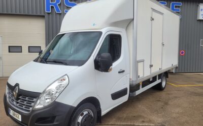 RENAULT MASTER III ( Phase 2 ) CCB L4 PROPULSION 3T5 ROUES JUMELÉES 2.3 Blue DCI 145 GRAND CONFORT CAISSE 20m3 AVEC SIÈGE CONDUCTEUR SUSPENDU